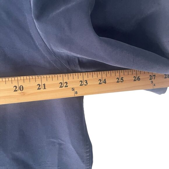 Cabela's Men's Size Large Navy Blue Soft Modal Short Sleeve Button Up Shirt - Picture 7 of 8